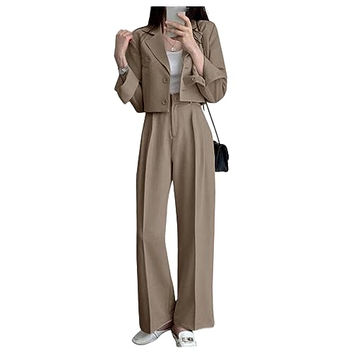 Conjunto Feminino de Blazer e Calça em 2 Peças