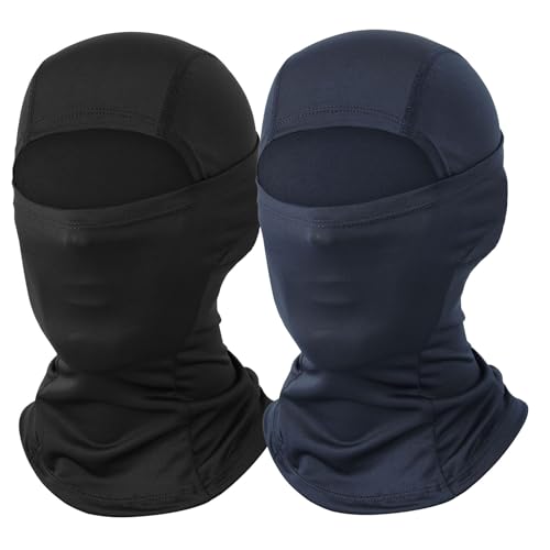 2 Pack Ski Mask Balaclava Face Mask Men Women Shiesty Masks Head Masks Full Face Cover for Sun Protection Motorcycle Helmet