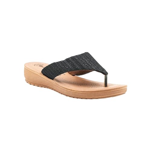 Image of inblu Stylish Fashion Slipper for Women | Comfortable | Lightweight | Anti Skid | Casual Office Footwear (LF01 BRNGMG)