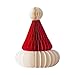 Nishiyuenyi Christmas Santa Hat Xmas Paper Hat Holiday Scene Arrangement Scene Prop Hanging Decoration for Party Celebration