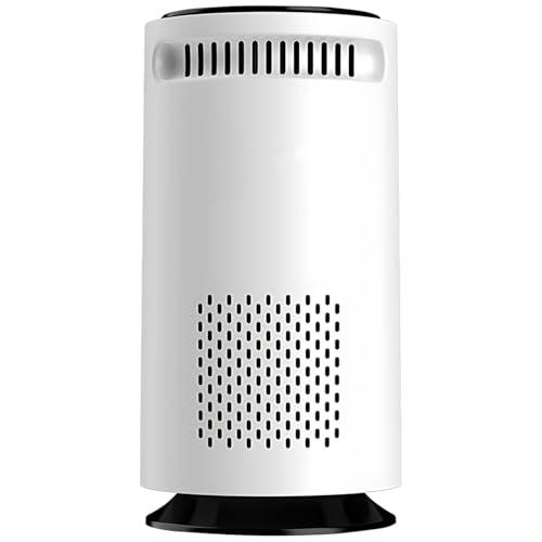 yeeplant Purificador de aire USB para coche, eliminador de olores para espacios compactos, funcionamiento silencioso, recargable, ABS para coche y oficina