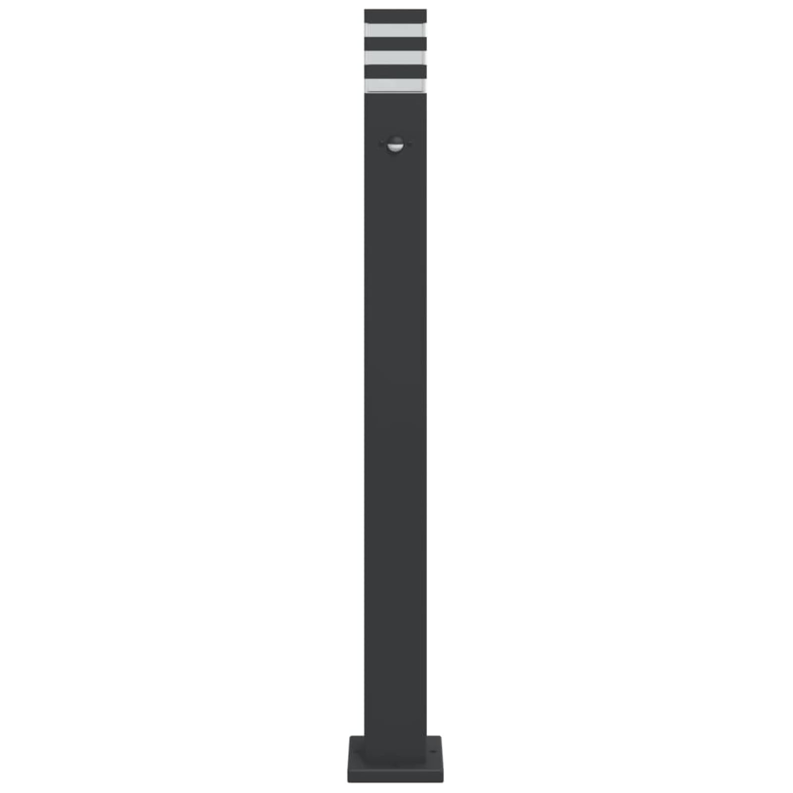 LAPOOH Lampada da Terra per Esterni con Sensore Nera 110cm Alluminio,Lampade da Terra,Lampada da Terra Moderna,Lampade da Terra per Soggiorno-4006403