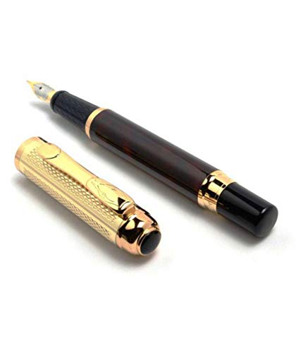 Image of HAYMAN 24 CT Gold Plated Fountain Pen With Box (P-132)