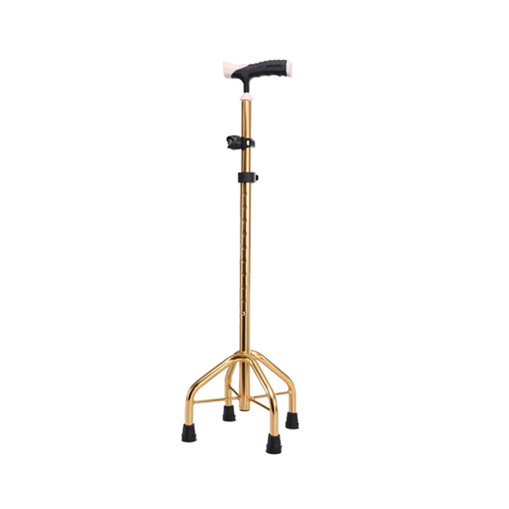 Bastón de Paseo, muleta, bastón para Personas Mayores, bastón de Cuatro Patas, bastón de Ocho Patas, Ligero, Antideslizante, Multifuncional, muletas para Personas Mayores con Hueso