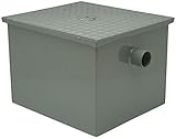 Zurn - GT2700-15-2NH - 15 gpm Coated Fabricated Steel Drain Interceptor for Fat, Grease, Oil, 2 Pipe...
