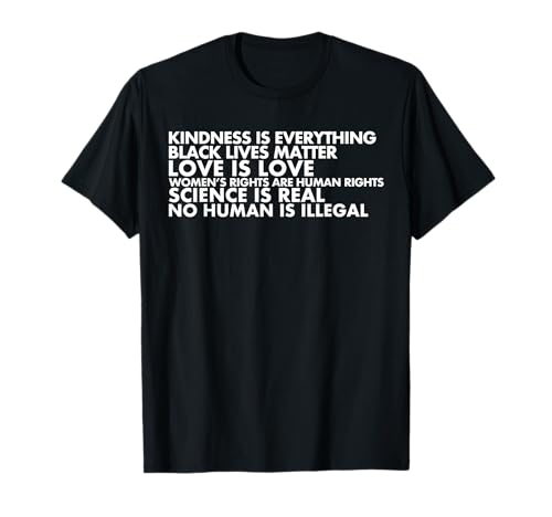 Camiseta Black Lives Matter Kindness, Love Is Love Camiseta
