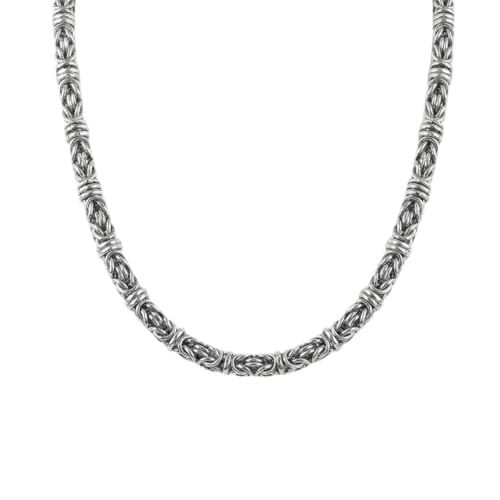 Image of THE MEN THING Chain for Men, Luxury Pure Titanium Steel Chain | Silver Stainless Steel Chain | Necklace Jewellery for Men & Boys