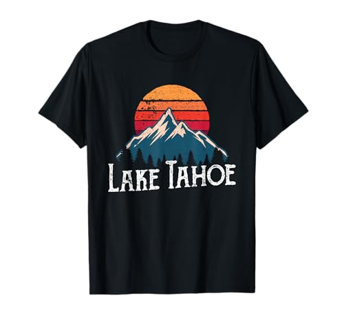 Camiseta Retro Vintage Lake Tahoe California Nevada Camiseta
