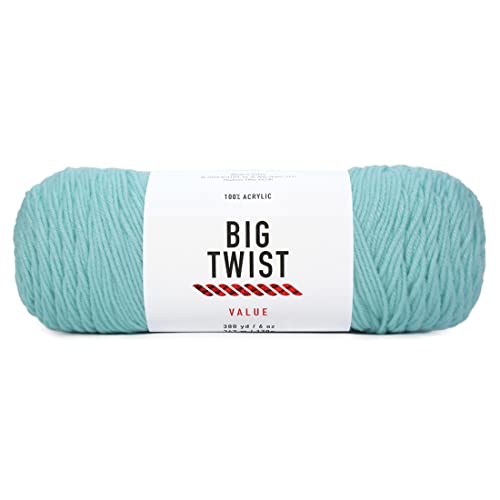 Image of Big Twist Worsted Acrylic Yarn - Aqua