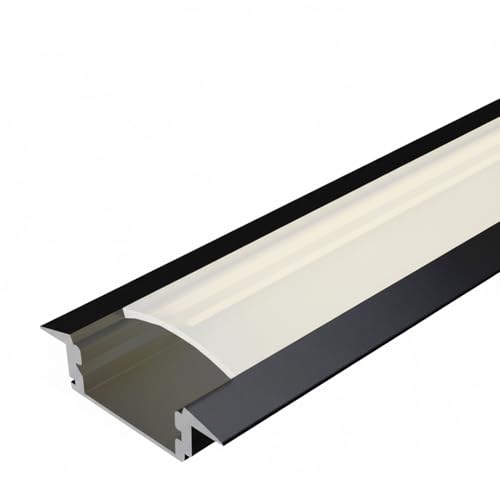 Brico Eléctrico Perfil Led Negro De Aluminio
