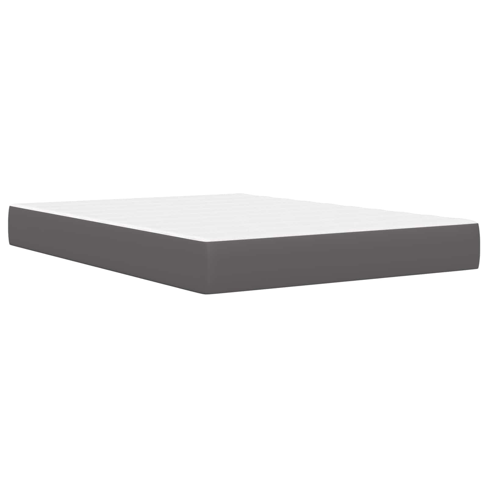 Marco de cama con tiras de luz LED, gris, 140 x 190 cm, piel sintética, cama de madera maciza con espacio de almacenamiento y cabecero para cama de matrimonio