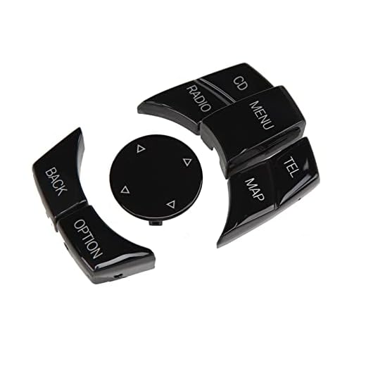 Botões multimídia central do carro, superfície requintada 6 PCS Botão de controle multimídia Palavras claras Colorfast Anti Scratch para X1 X5 X6(Piano Preto)