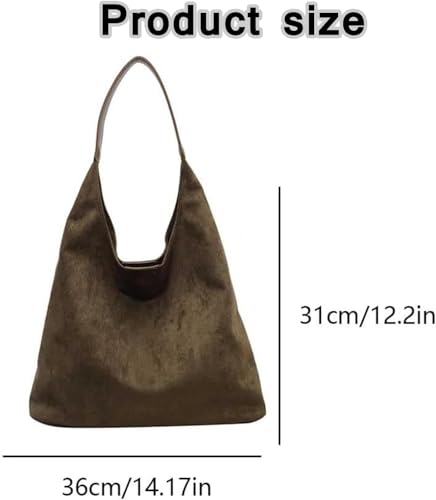 Modavo Suede Tote Bag, Slouchy Hobo Bags, Retro Soft Slouchy Shoulder Purses Handbags, Modavo Vintage Faux Suede Bag2