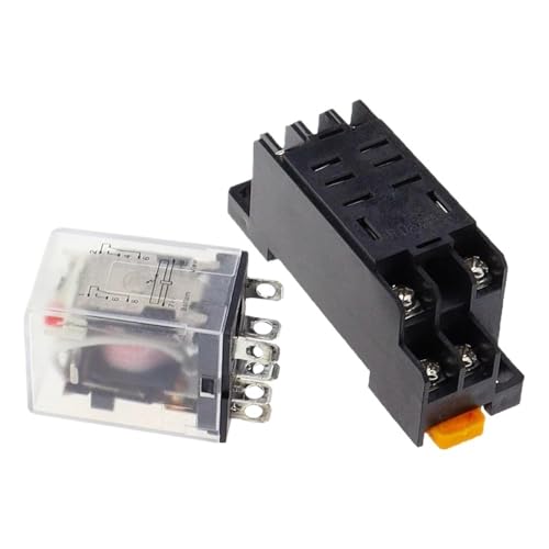 Relais LY2NJ DPDT 8 broches AC 12V HH62P JQX-13F bobine avec socle de prise