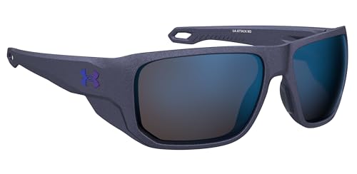Under Armour Lunettes de Soleil UA ATTACK MD TZQ BLUE METALIZED 60/15/125 Homme