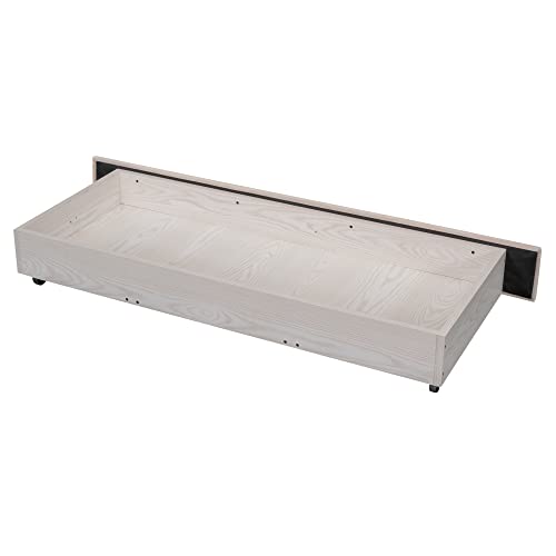 GOWE Cama de armazenamento queen size de veludo estofada com uma gaveta grande - Bege