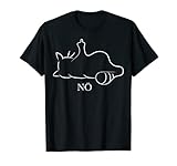 Nö Cat Stinkefinger Miautze Nö Katze T-Shirt