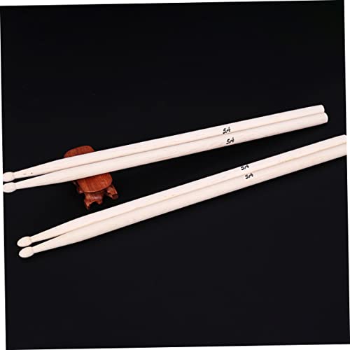 2 pares de baquetas duraderas de arce para principiantes, para todos los estilos y géneros de batería, para práctica y actuación por paquete miniatura 5