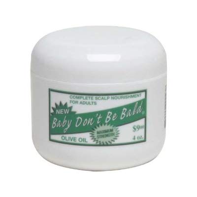Baby D;Be Bald Complete Scalp Nourishment For Adults with Olive Oil Maximum Strength, 4 Oz.