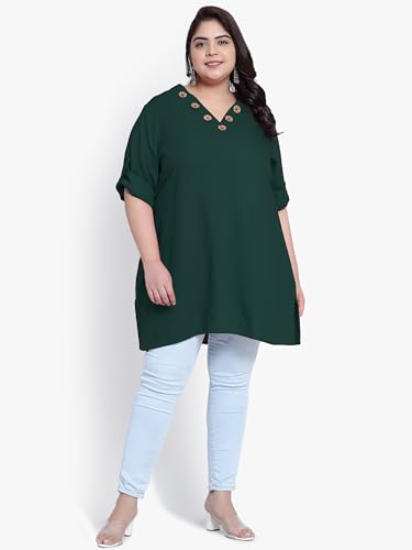 Image of Indietoga Women's Plus Size Casual Longline Tunic Tops (2XL to 7XL)