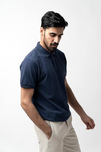 Image of Men's & Boys' Pure Cotton Polo T-Shirt - Half Sleeves, Regular Fit, Solid Plain Classic Polo Collar | Casual & Sportswear