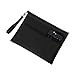 Hjdlhx Travel Cable Organizer Travel Storage Bag with Password Lock 2- Layers Lockable Waterproof for Cord, Black