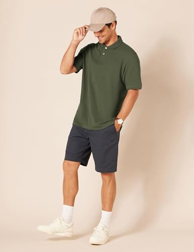 Image of Amazon Essentials Men's Regular-Fit Short Sleeve Cotton Pique Polo Shirt (Available in Big & Tall)