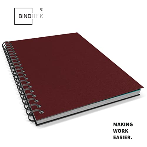 Image of Binditek 12 Mil Sand-Textured Binding Covers, Letter Size, Maroon, 25 Pack