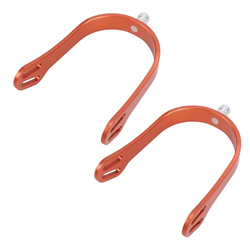 Fdit Éperons de Cheval équestre Anglais, équipement D'équitation en Alliage D'aluminium avec Sangles de Fixation Réglables et Broches Rondes Interchangeables pour Hommes et Femmes