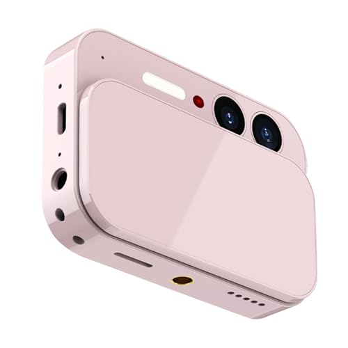 Akozon 4K �f�W�^���J���� 64MP HD �X���C�h�J�o�[�^�b�`�X�N���[�� CCD �G���^�[�e�C�����g Vlog �w�����e Selfie (�s���N)