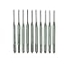 10pcs M1x0.25 Machine Screw Tap HSS H2 Straight Fluted Screw Thread Metric Plug Hand Tap Drill MINGPING