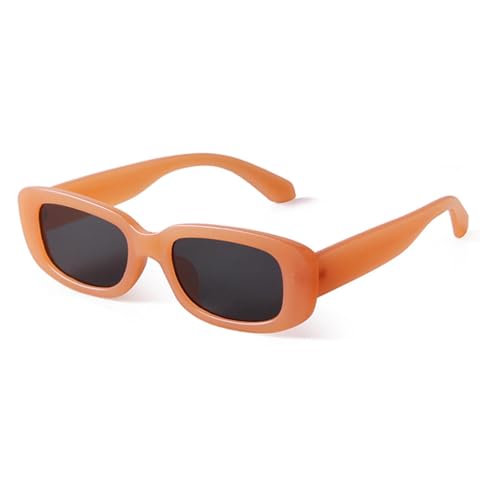 Lunettes de soleil rectangulaires vintage femme rétro tendance pour protection solaire chic