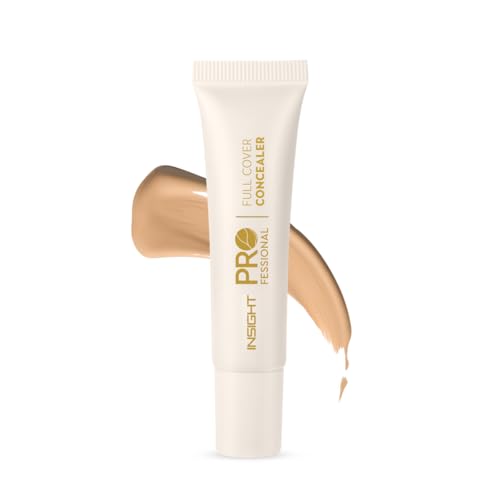 Image of INSIGHT Professional Full Cover Concealer MN-18 | Creamy Velvety Finish | Lightweight Waterproof Formula | Easily Blendable | Enriched with Vitamin E & Almond Oil | 20 g