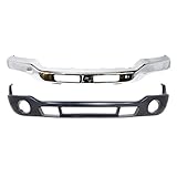 Bundle for 03-07 Sierra Classic Front Bumper Chrome Bar Lower Valance W/Fog Hole GM1002418 GM1000800