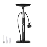 Amazon Byking Bike Pump, Universal Bicycle Pump For All Bikes, Balloons, Football And Inflatable, Cycle Foot Pump For Road Mountain Bike Tyre & Ball. Air Pump Suitable For All Tyres And Valves #ad