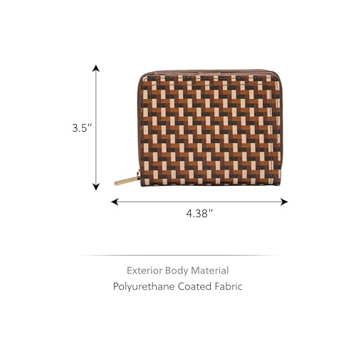 Image of Fossil Women's Logan RFID-Blocking Leather Mini Multifunction Bifold Wallet