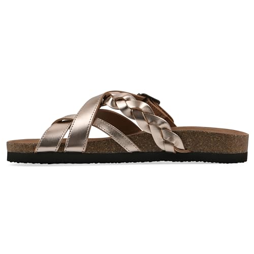 Image of White Mountain Women's Harrington Braided Footbed Sandal