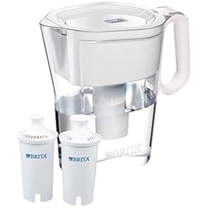 Brita Wave 10 Cup Water Pitcher Plus 2 Advance Filters, Assorted Colors (Clear)