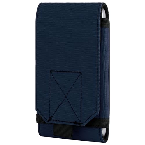 bvya Large Tactical Molle Phone Holster Pouch Belt Carrying Cover for iPhone 18 Pro Max/17 Pro/16/15 Pro Max/14 Pro/13 Pro Max, Adjustable Height to 7.3"