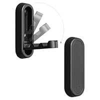 hinbkenla 2 Pcs Folding Coat Hooks,Wall Hook,Folding Wall Hooks,Space Saving Coat,Purse,Backpack for Hanging Coat Towels Clothes Hat Bags Keys(2pcs Black Hooks)