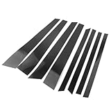 8pcs For BMW X5 E70 2007-2013 Car Door Window Trim Pillar Posts Black Cover Panel Decoration 2007-2013