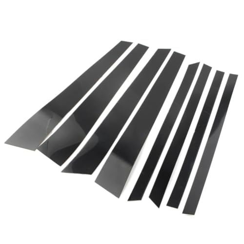 8pcs For BMW X5 E70 2007-2013 Car Door Window Trim Pillar Posts Black Cover Panel Decoration 2007-2013