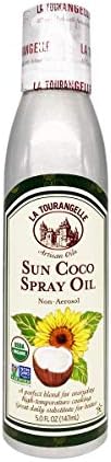 La Tourangelle, Organic Sun Coco Oil Spray, 5 Fl. Oz., Neutral Flavor & High Smoke Point, Blend of Organic Sunflower Oil and Organic Coconut Oil