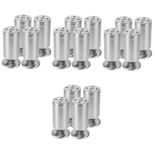POPETPOP 4 Series Patas De Gabinete De Acero Inoxidable Patas De Sofá Patas Ajustables del Gabinete Pata De Mueble Pesado Patas De Muebles Ajustables Patas De Los Muebles Plata 4 Piezas X 4
