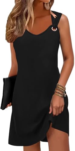 Vestidos de verão para mulheres vestidos de verão 2024 sem mangas...