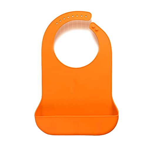 DLOULP Adult Mealtime Anti-oil Silicone Bib Protector Disability Aid Apron Senior For Aid Aprons