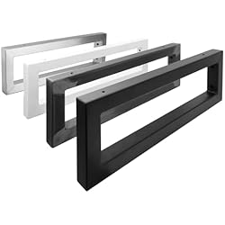 Estanteria Berlin Natural Goods Berlin 2x Escuadras para Estanterías RECTANGULAR | Soporte para Estante de Pared y Lavabo | Montaje en Pared Sencillo | Soporte de Estante de Metal Blanco | Toalleros de Baño | 400mm