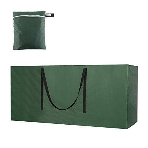 Preisvergleich Produktbild ruggito Gartenmöbel Kissen Aufbewahrungstasche Hochleistungs wasserdicht 600D Oxford Stoff Rechteck Möbel Sitzschutz Kissenbezug mit Reißverschluss Weihnachtsbaum Aufbewahrungstasche