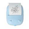 3D-Druckmaschinen 200 Dpi Mini Pocket Printer Portable Thermaldrucker Fotobild Elist Quittungsdrucker Batterie Kabellos Taschen Label Drucker (Color : Blue)
