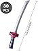 Airsnigi 30Pcs Inflatable Ninja Samurai Sword Inflated Katana Swords Blow up Katana Toy Costume Accessories for Boys Girls for Party Favors Ninja Cosplay